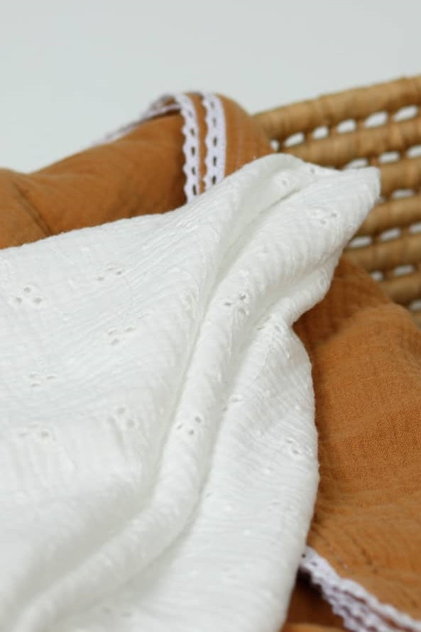 Broderie Anglaise Swaddle