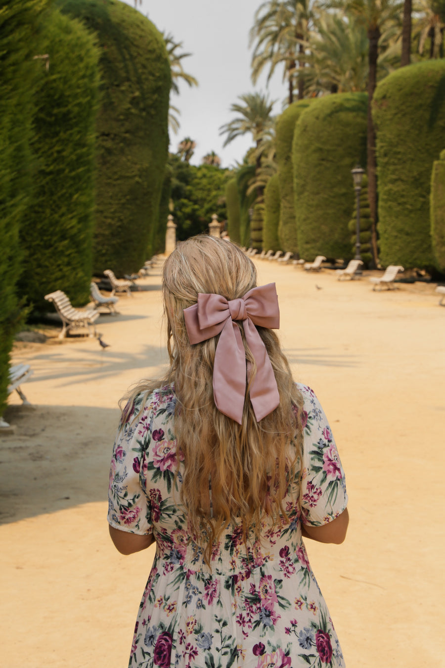 Loulou Bow Barrette - Navy