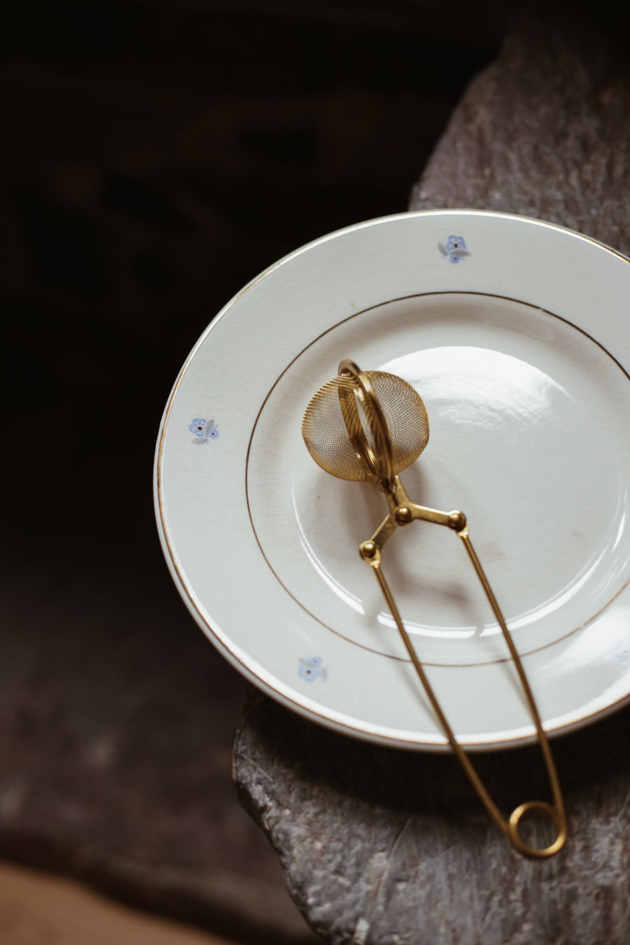 Gold Mesh Tea Strainer