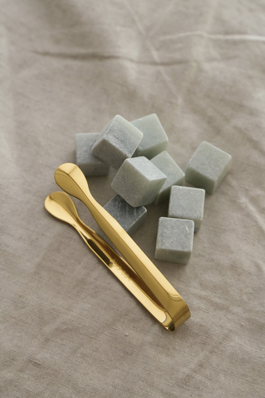Marble Whiskey Stones & Tongs