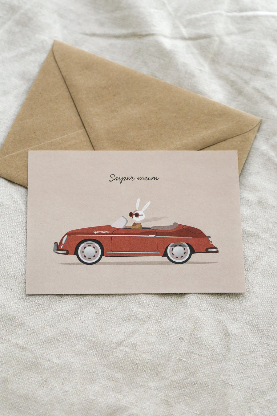 Fast Super Mum Postcard