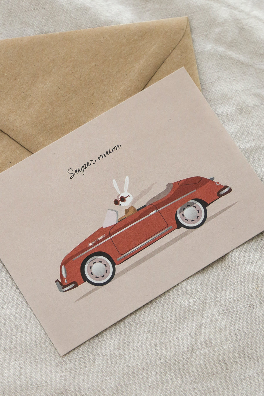 Fast Super Mum Postcard