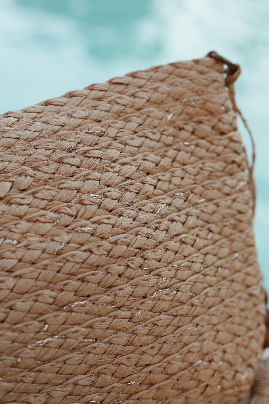 Coquillage Raffia Clutch