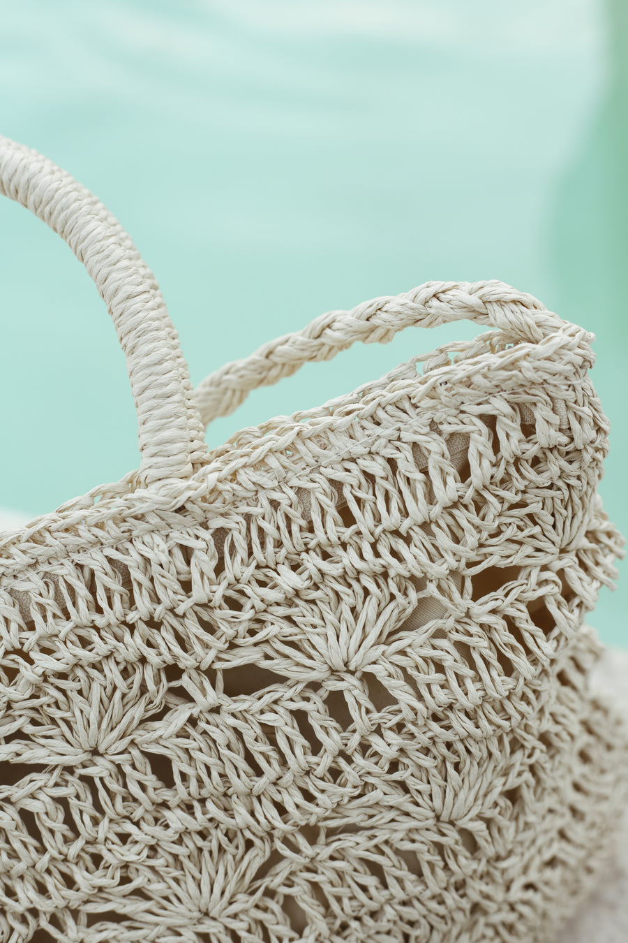Coquillage Raffia Bag - Ecru