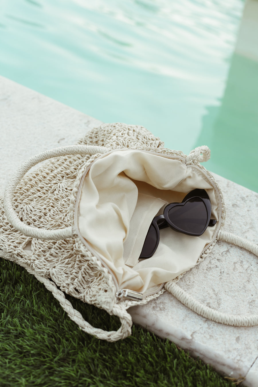 Coquillage Raffia Bag - Caramel