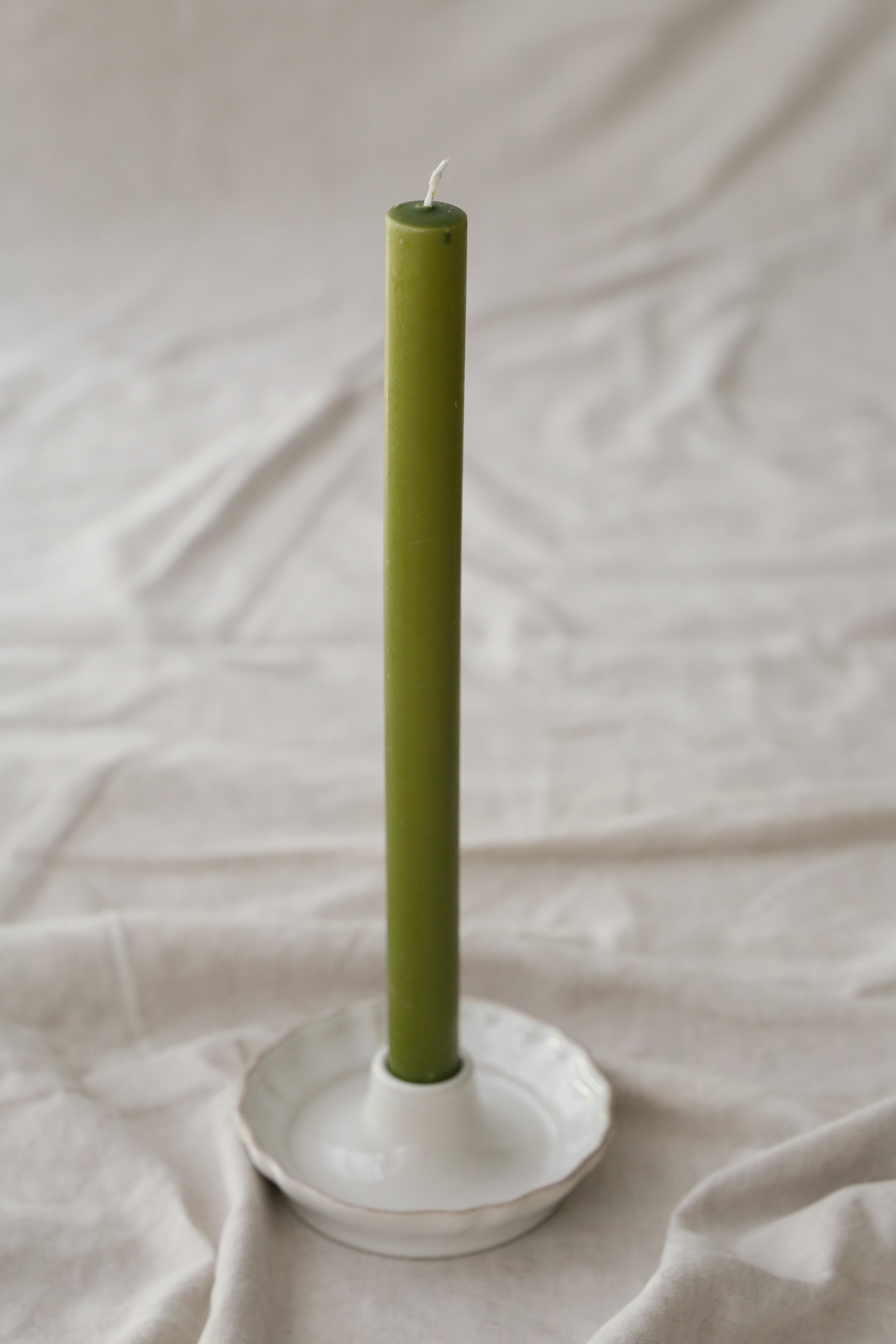 Long Taper Candle - Olive
