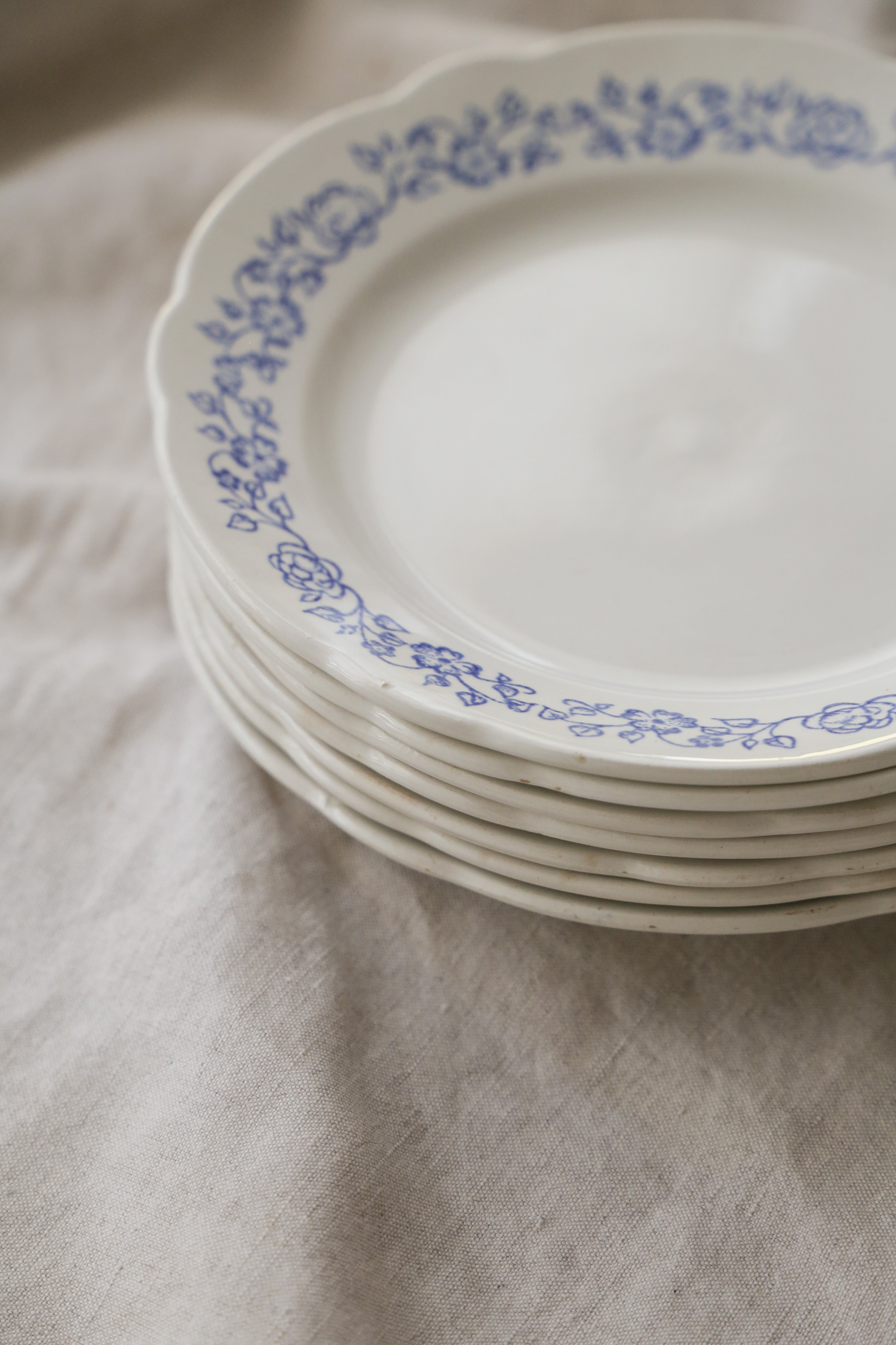 Vintage Floral Plates