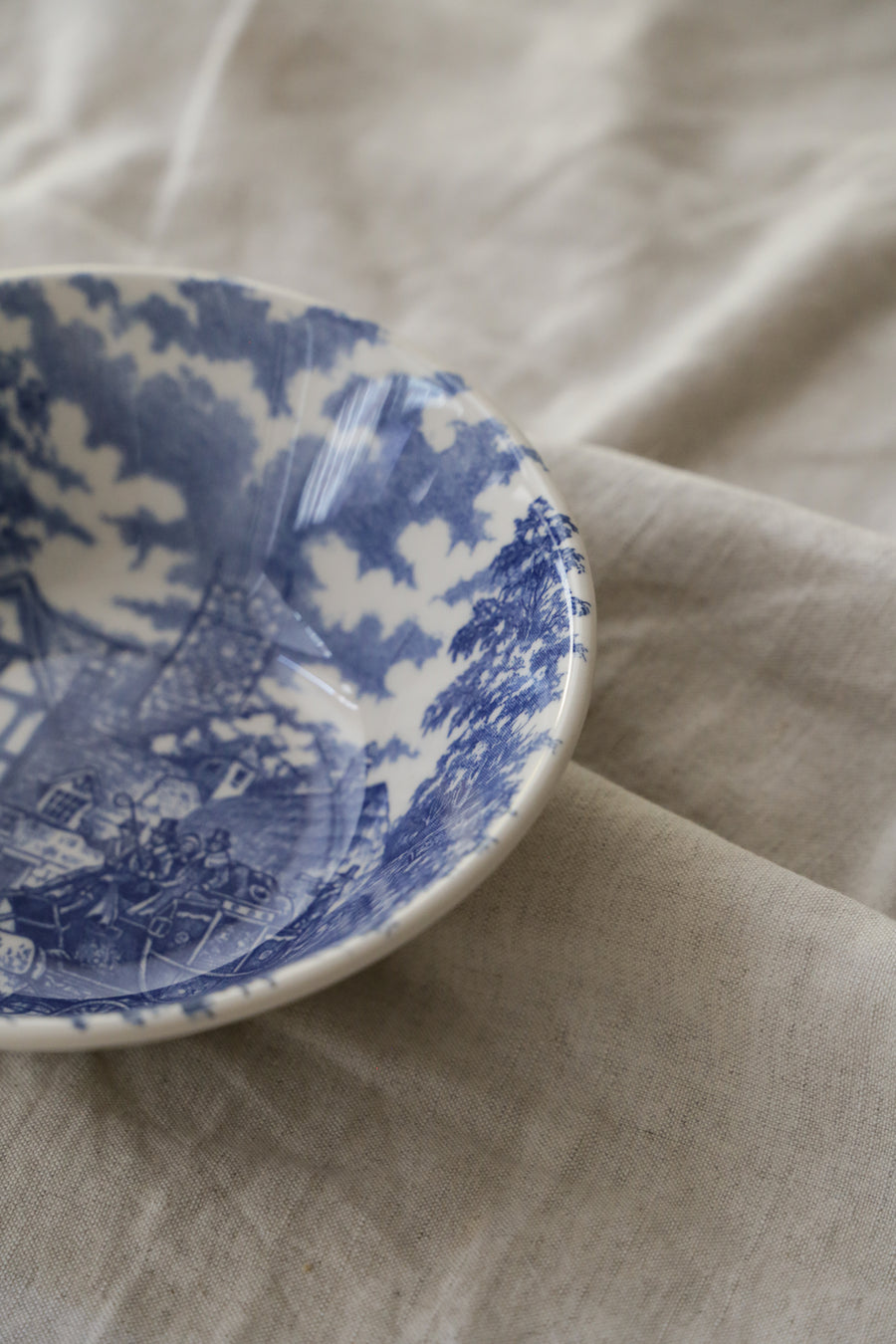 Blue Toile Bowl