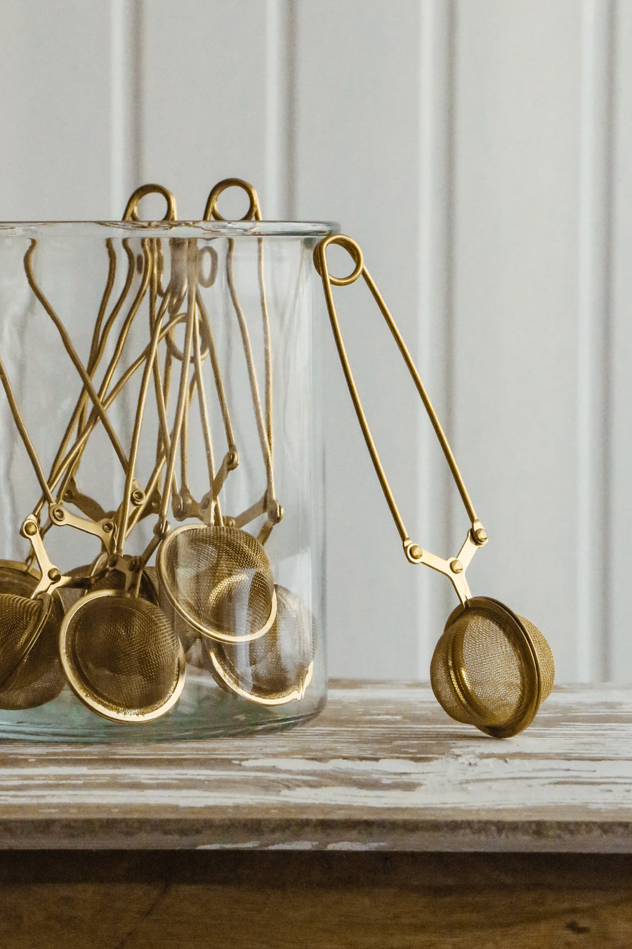 Gold Mesh Tea Strainer