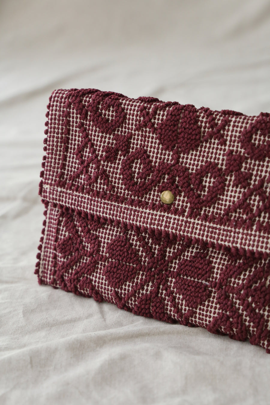 Alma Clutch - Burgundy