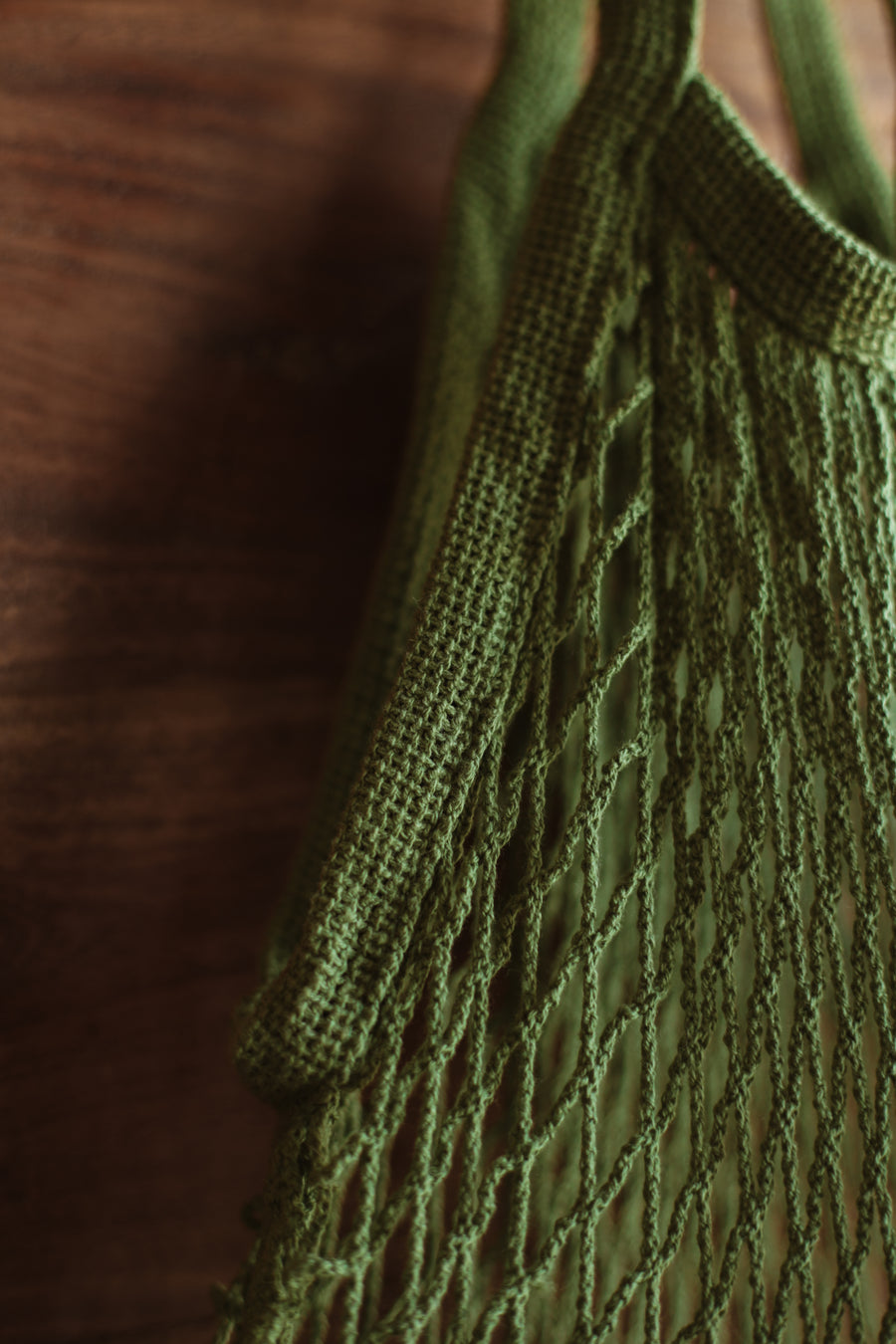 Classic Net Bag - Ecru & Olive