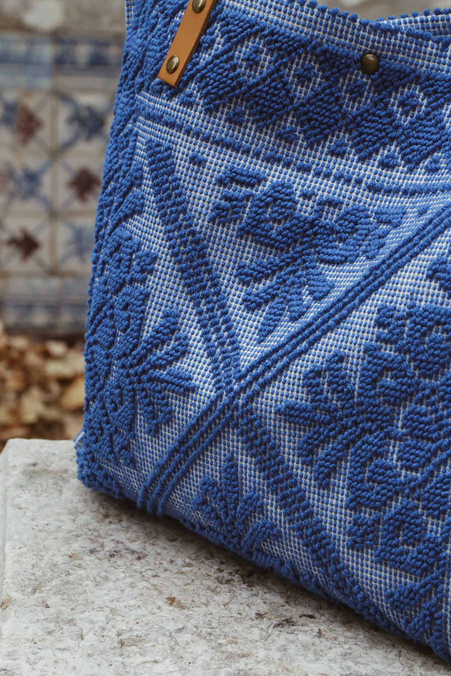 Alma Tapestry Bag - Blue