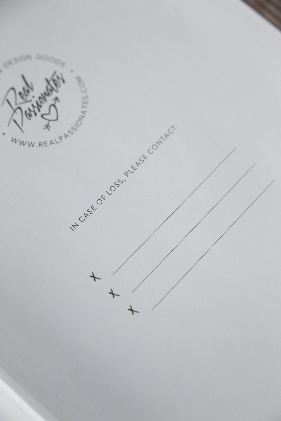 Linen notebook