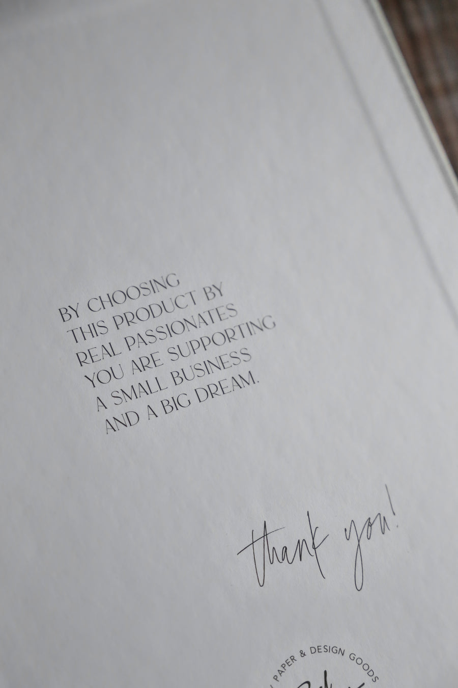 Linen notebook
