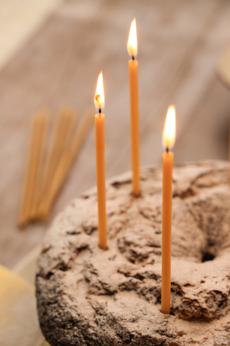 Beeswax Slim Birthday Candles