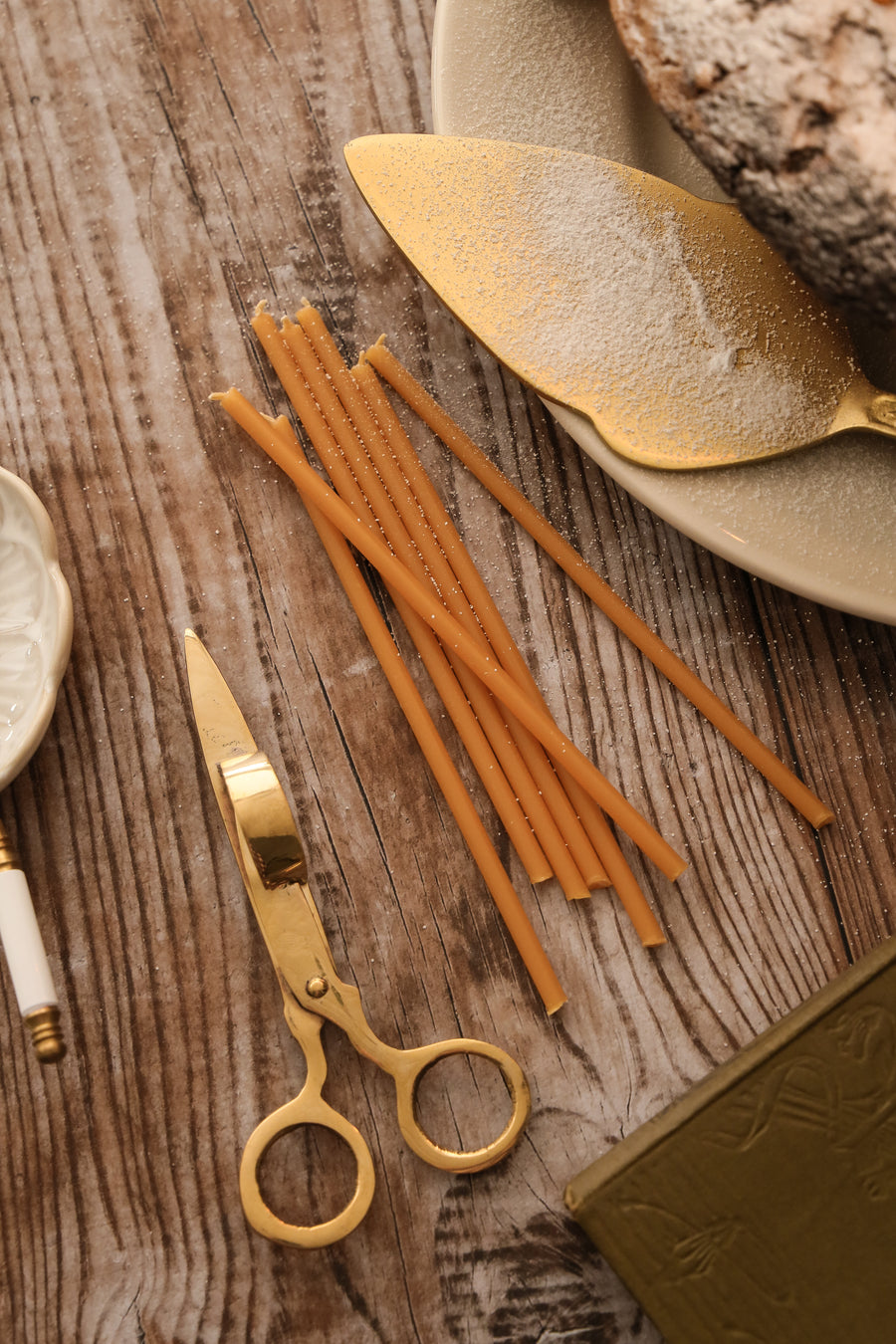 Beeswax Slim Birthday Candles