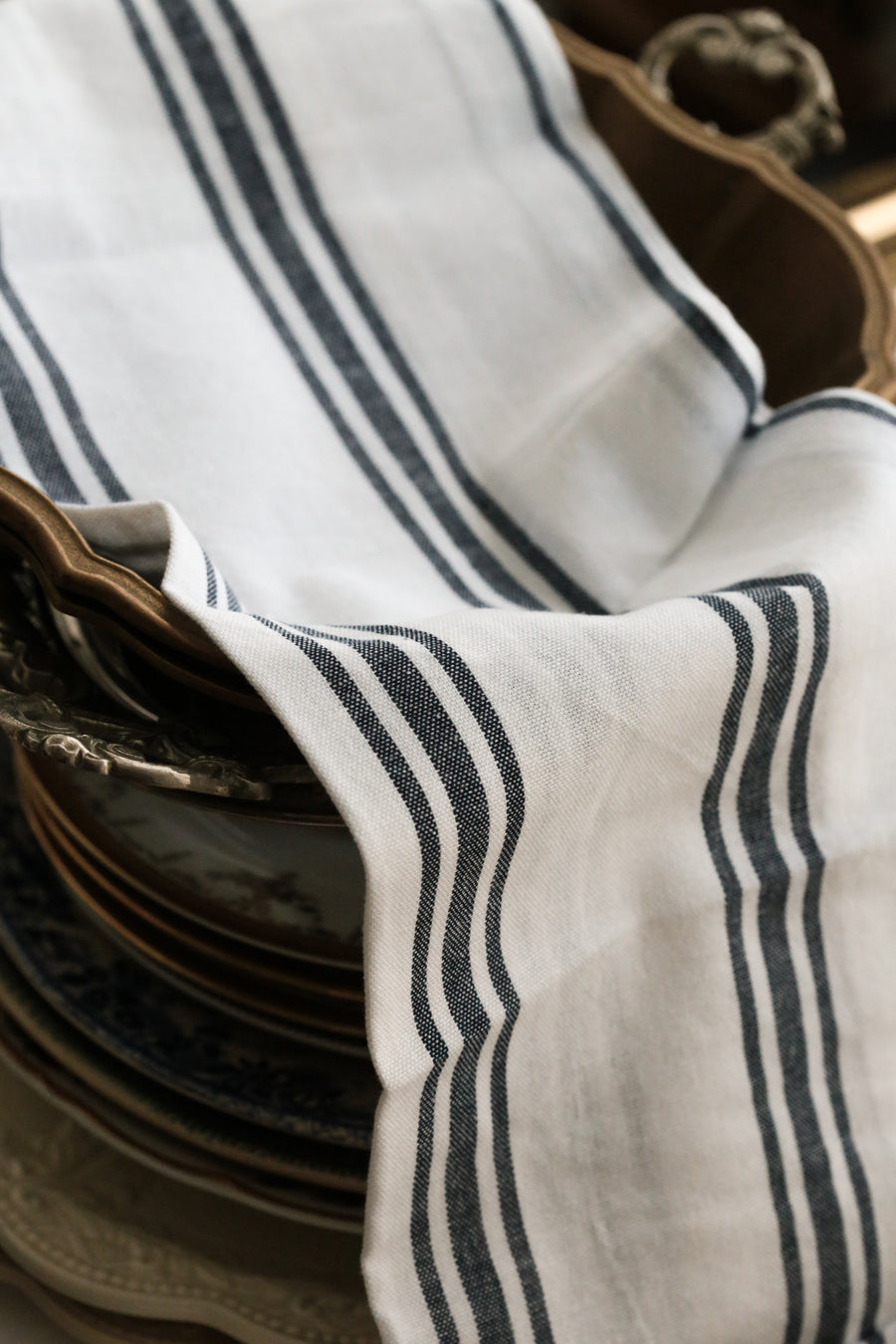 French Tea Towel - Blue