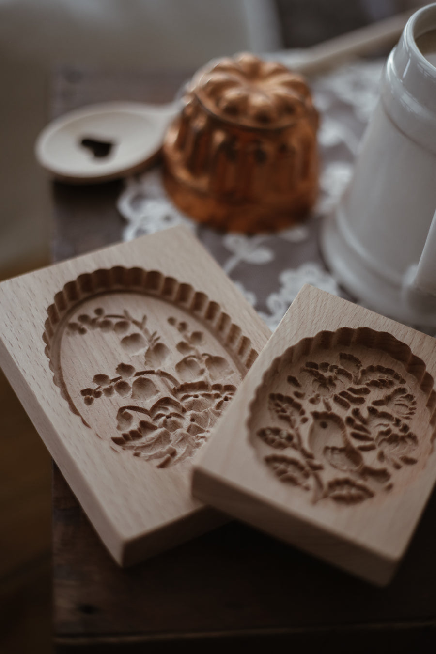 Wood Cookie Mold - Bird