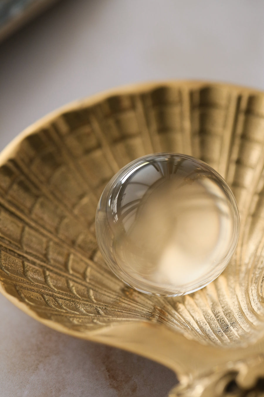 Vintage Glass Paperweight - Ball