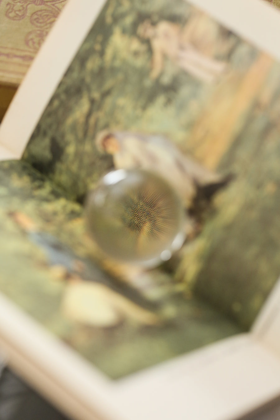 Vintage Glass Paperweight - Ball