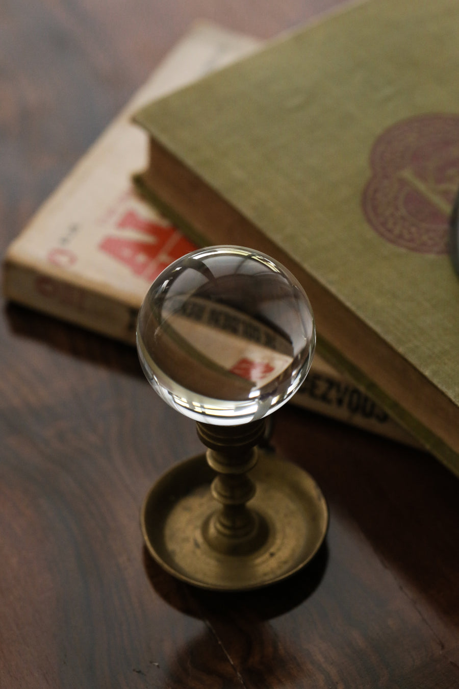 Vintage Glass Paperweight - Ball