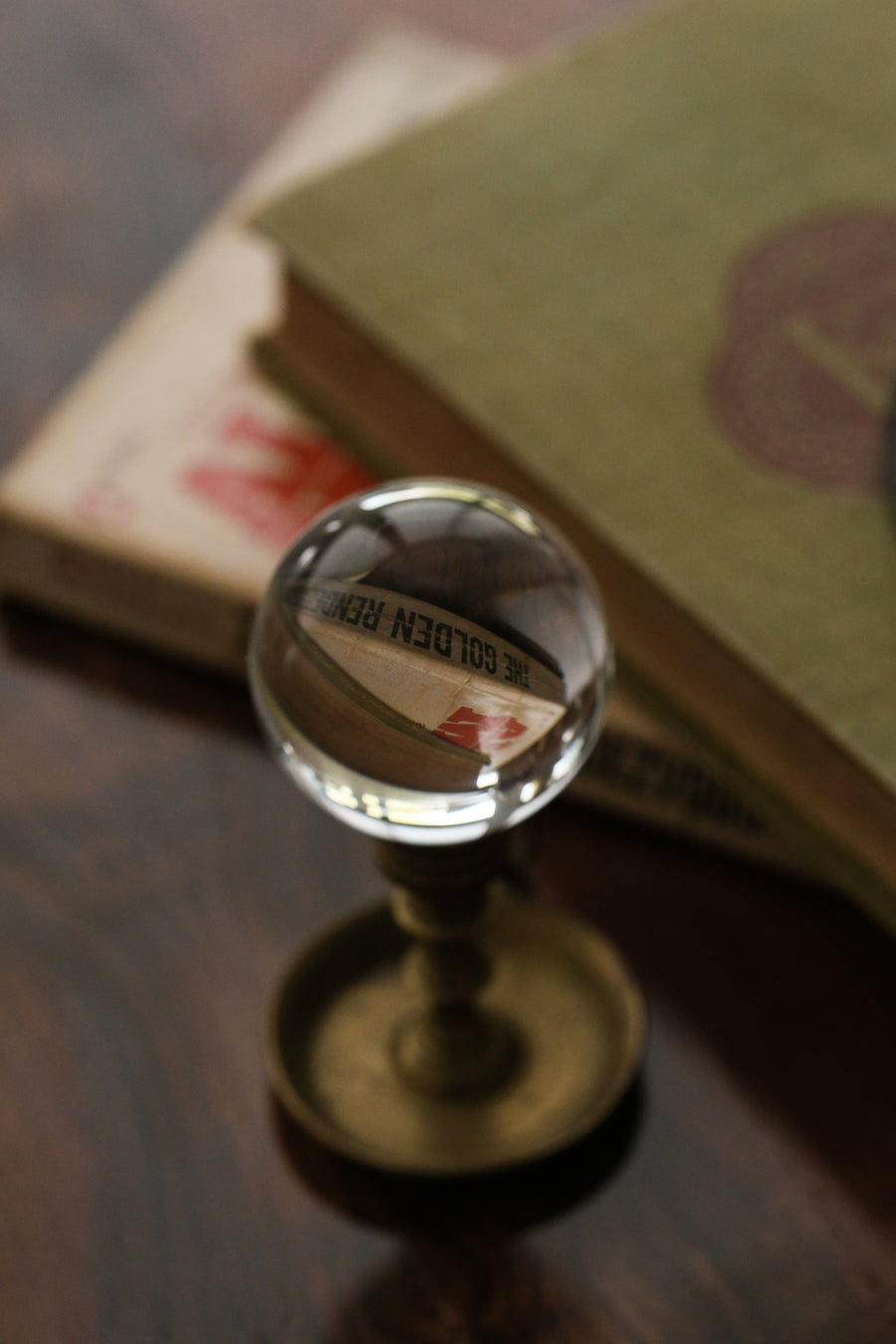 Vintage Glass Paperweight - Ball