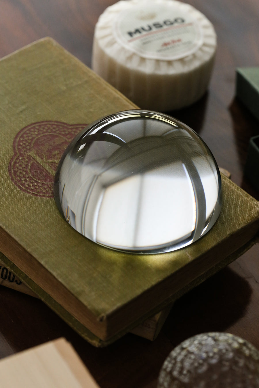 Vintage Glass Paperweight
