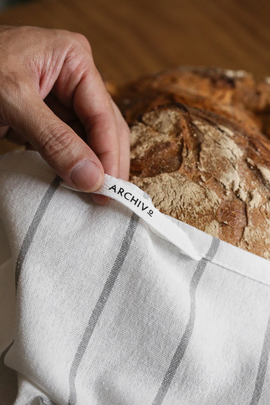 French Tea Towel - Grey