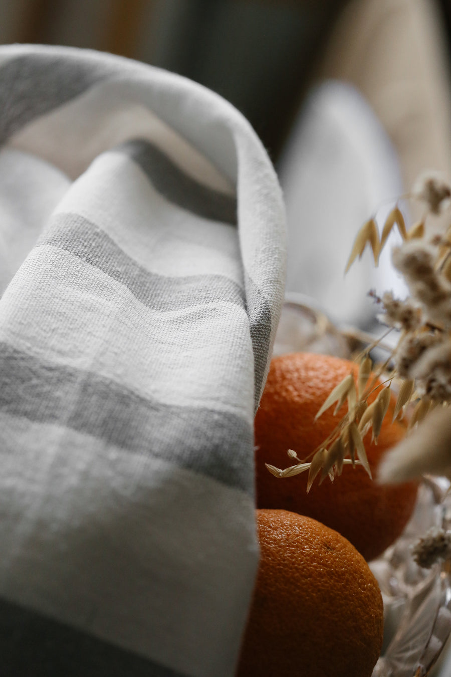 French Tea Towel - Grey