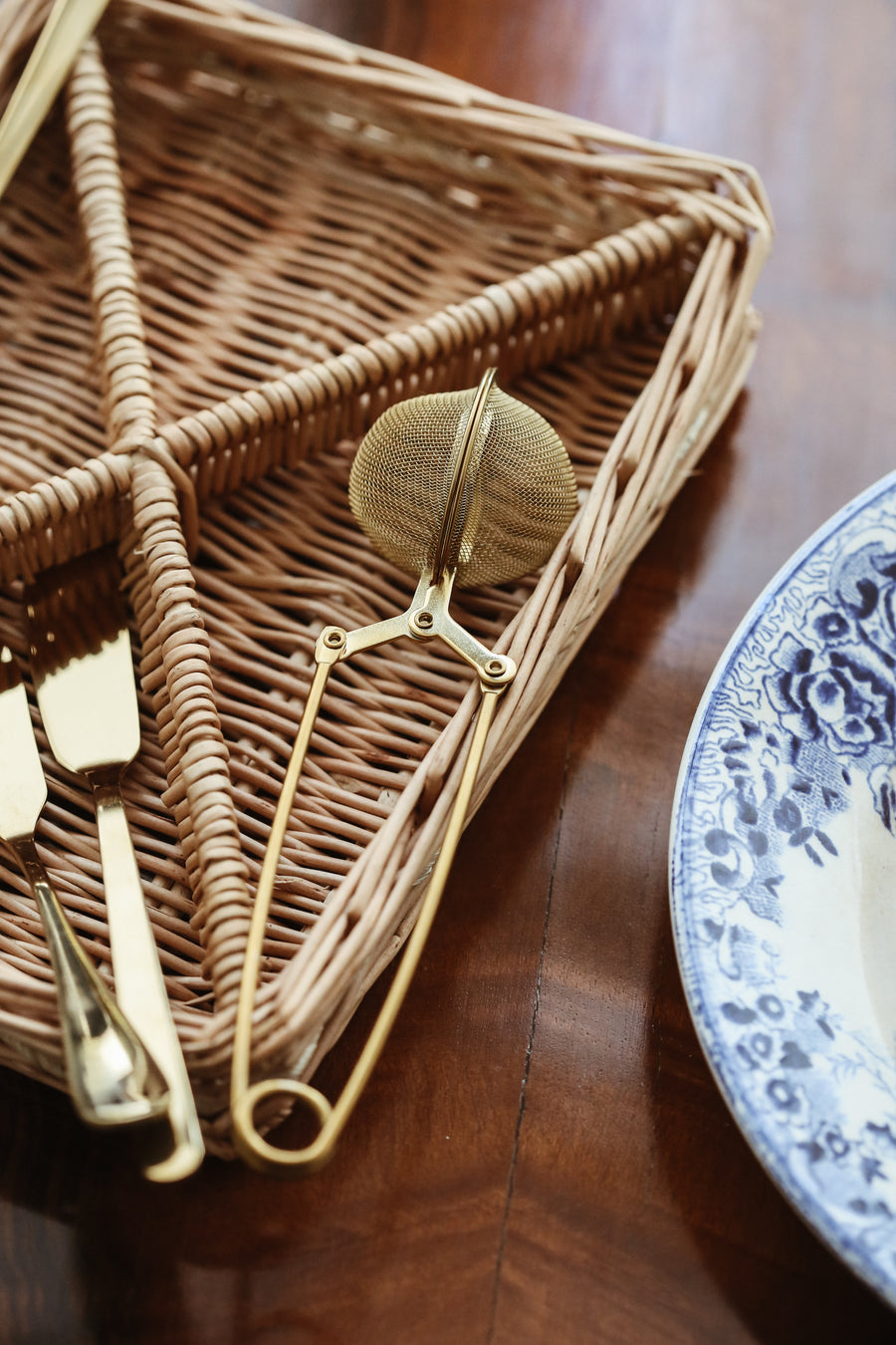 Gold Mesh Tea Strainer