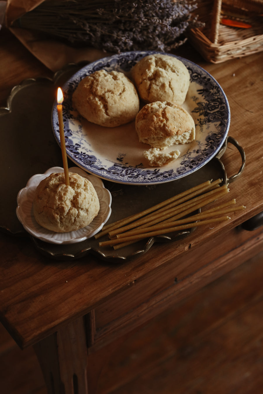Beeswax Slim Birthday Candles
