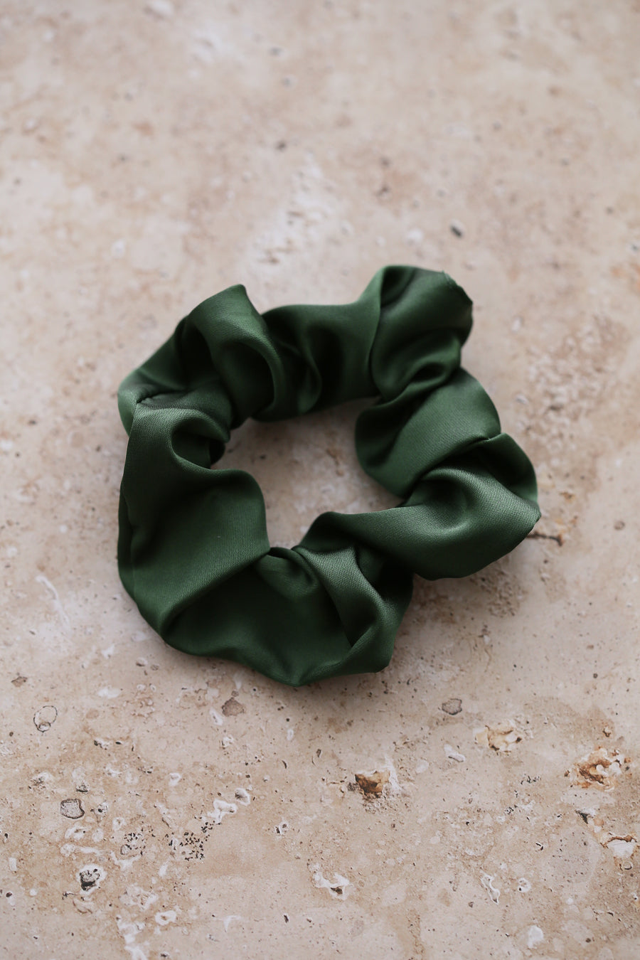 Classic Satin Scrunchie - Royal Green
