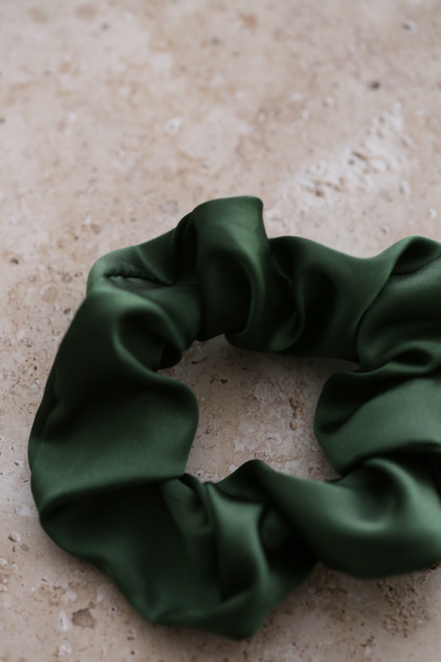 Classic Satin Scrunchie - Royal Green