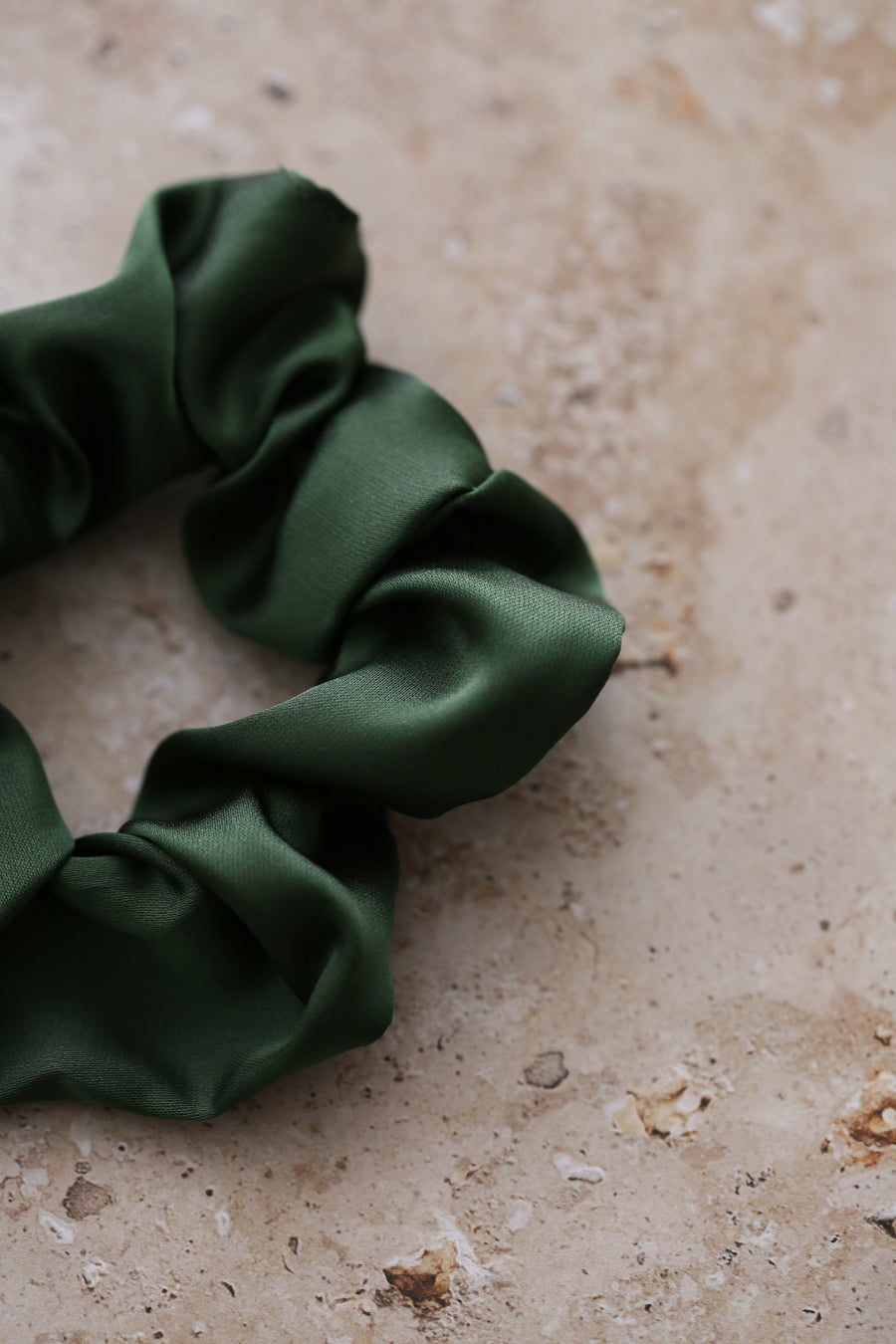 Classic Satin Scrunchie - Royal Green