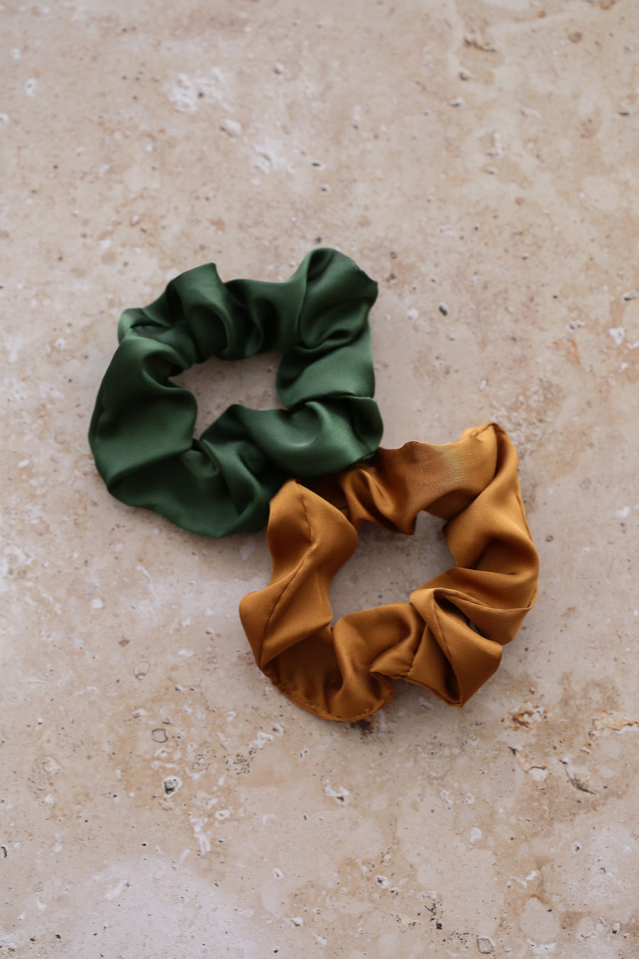 Classic Satin Scrunchie - Caramel