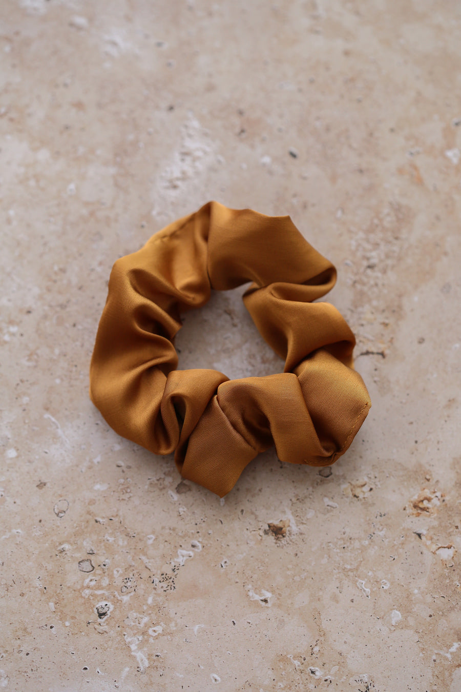 Classic Satin Scrunchie - Caramel
