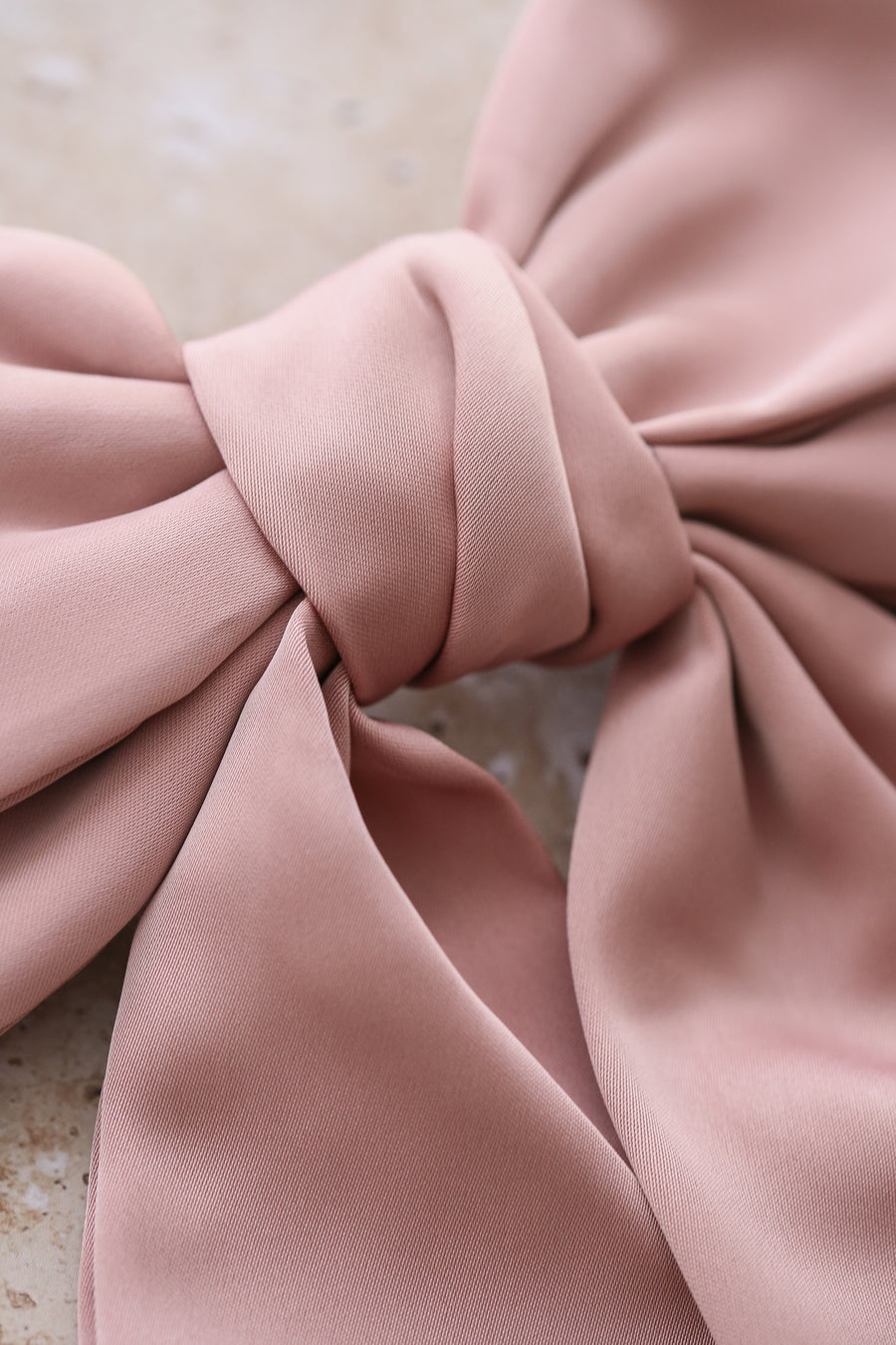 Loulou Bow Barrette - Blush