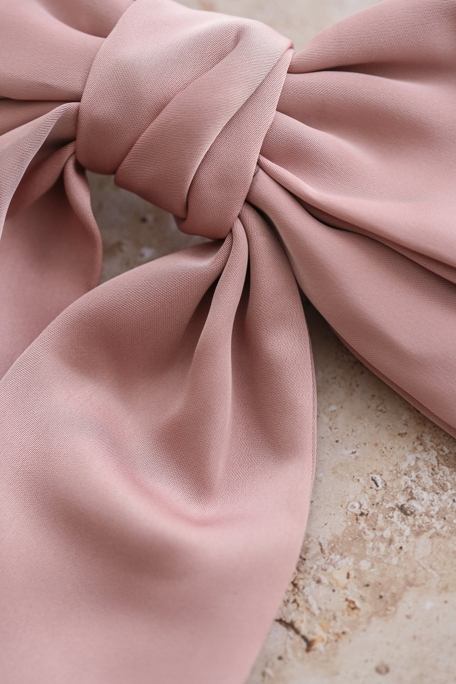 Loulou Bow Barrette - Blush