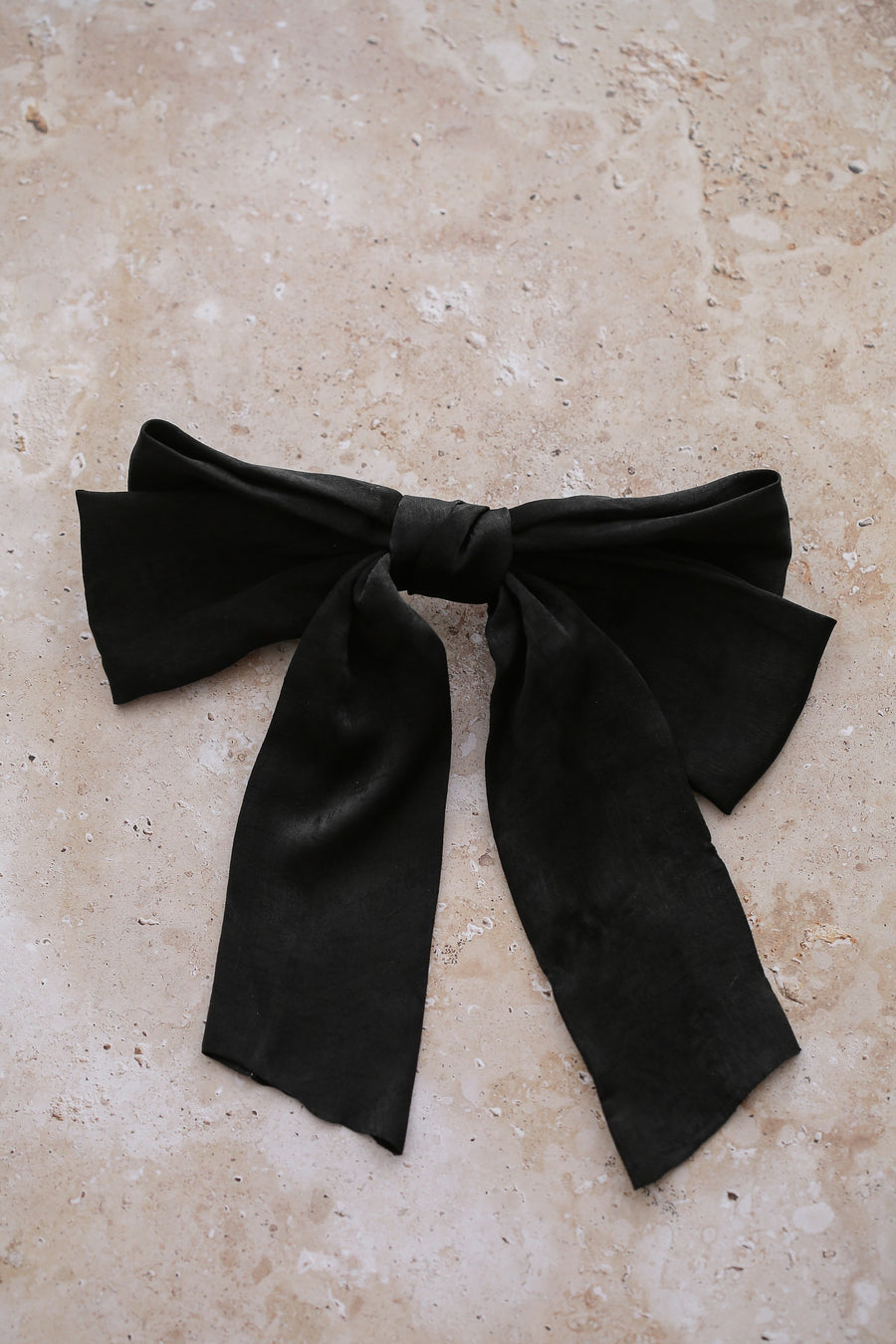 Audrey Bow Barrette - Black