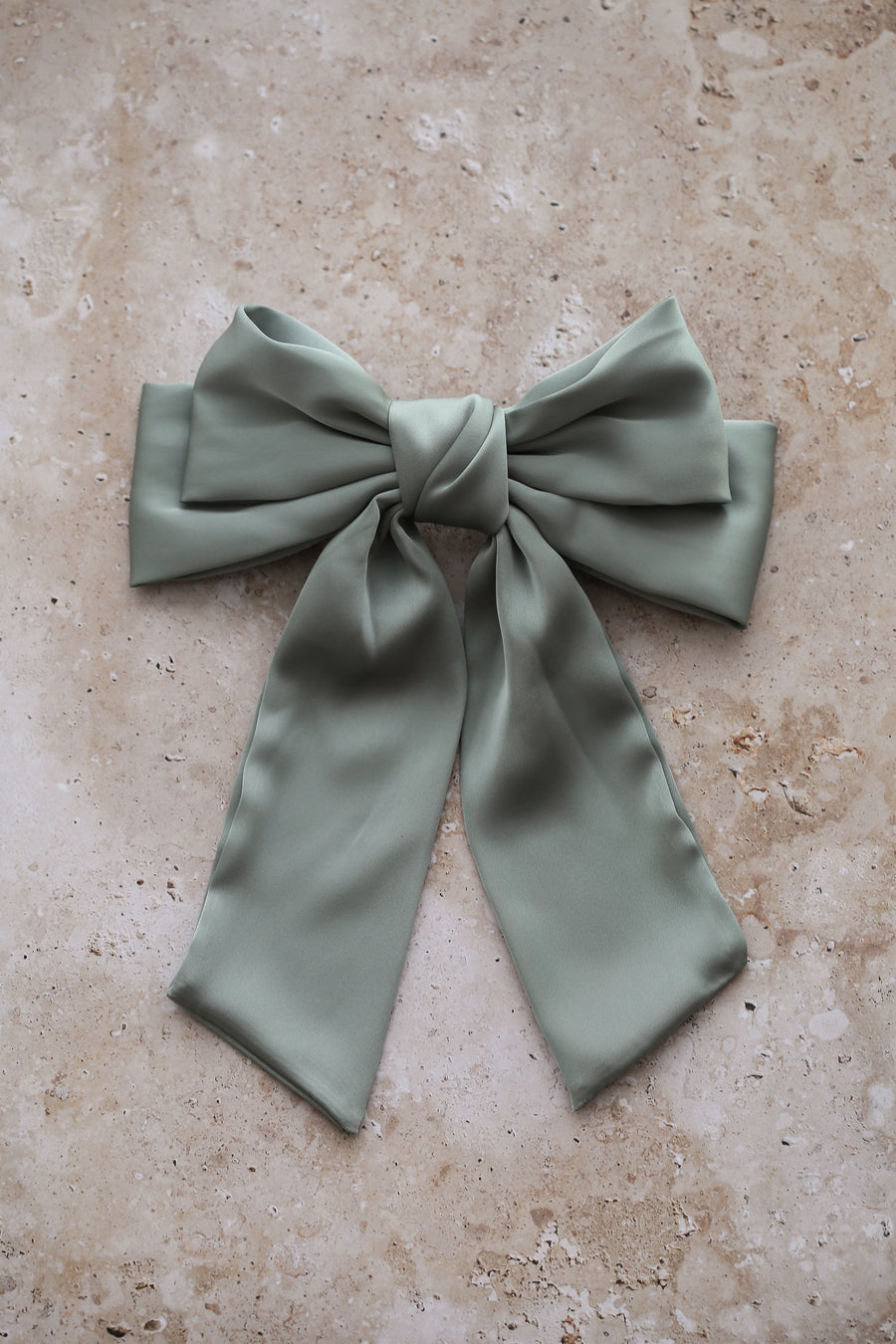 Loulou Bow Barrette - Sage