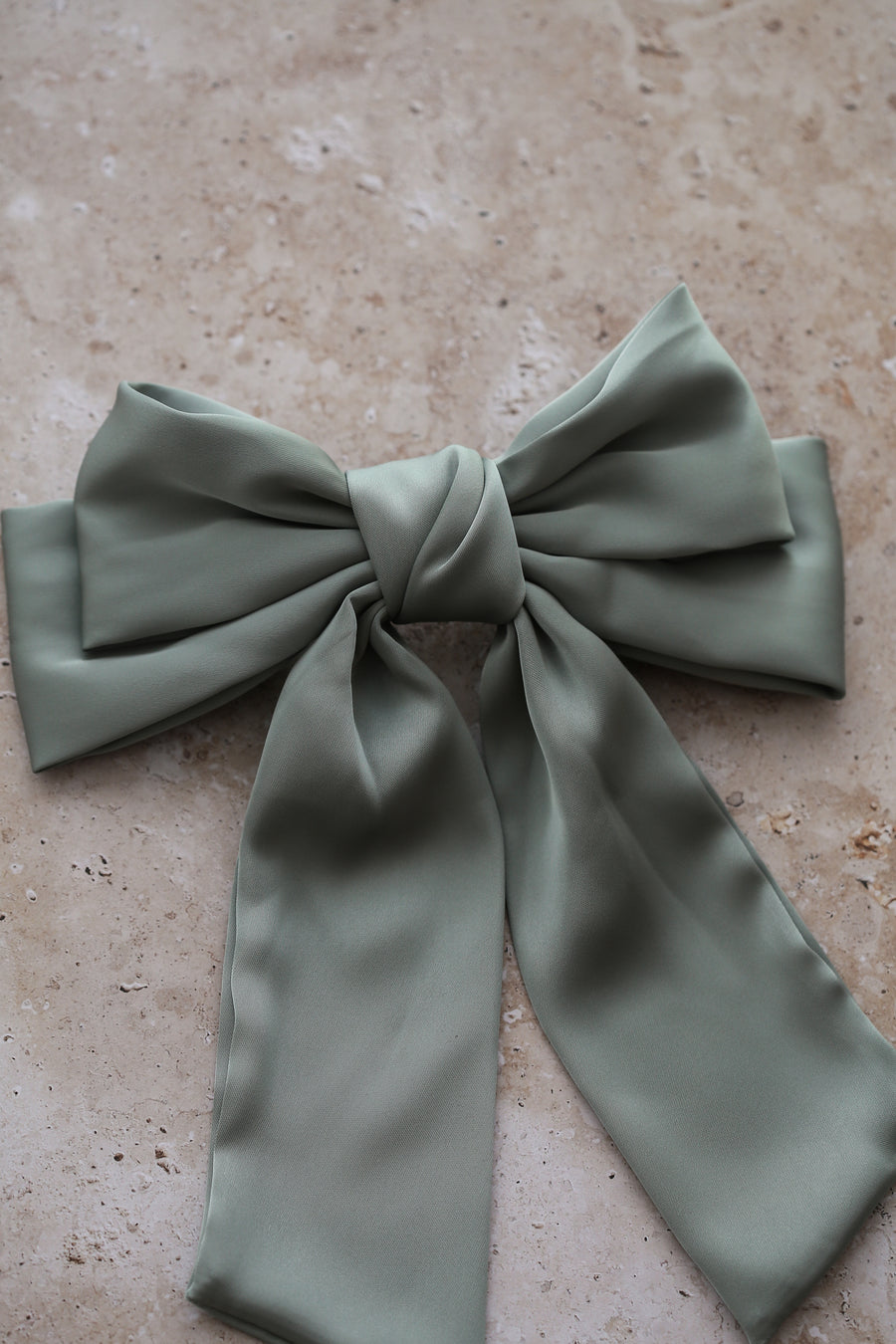 Loulou Bow Barrette - Sage