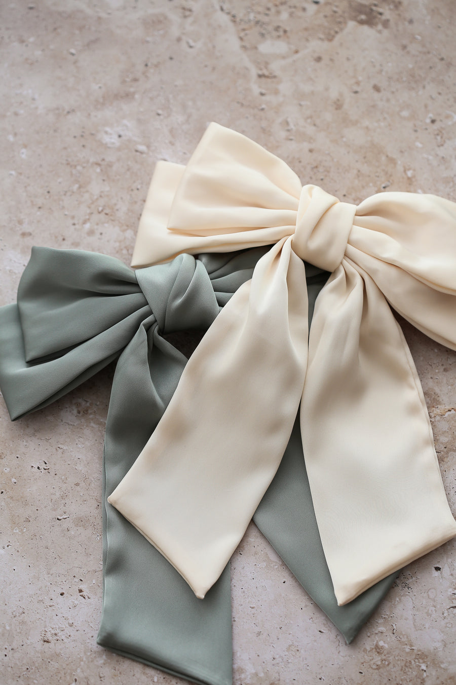 Loulou Bow Barrette - Sage