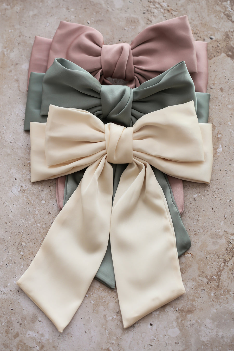 Loulou Bow Barrette - Cream