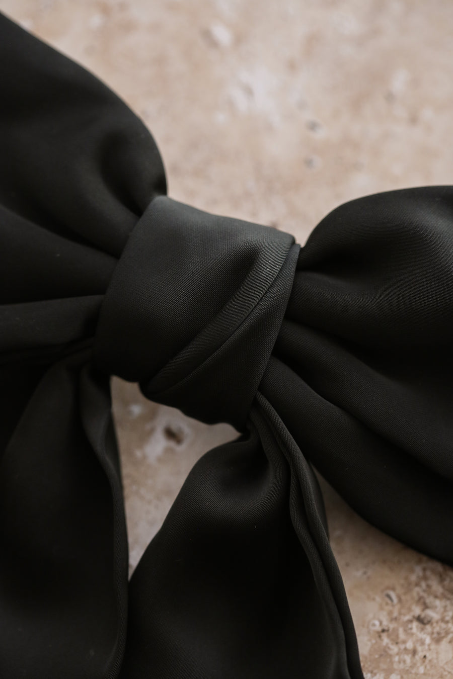 Loulou Bow Barrette - Black