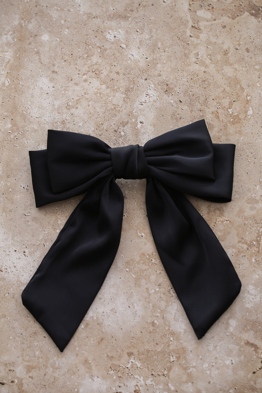 Loulou Bow Barrette - Navy