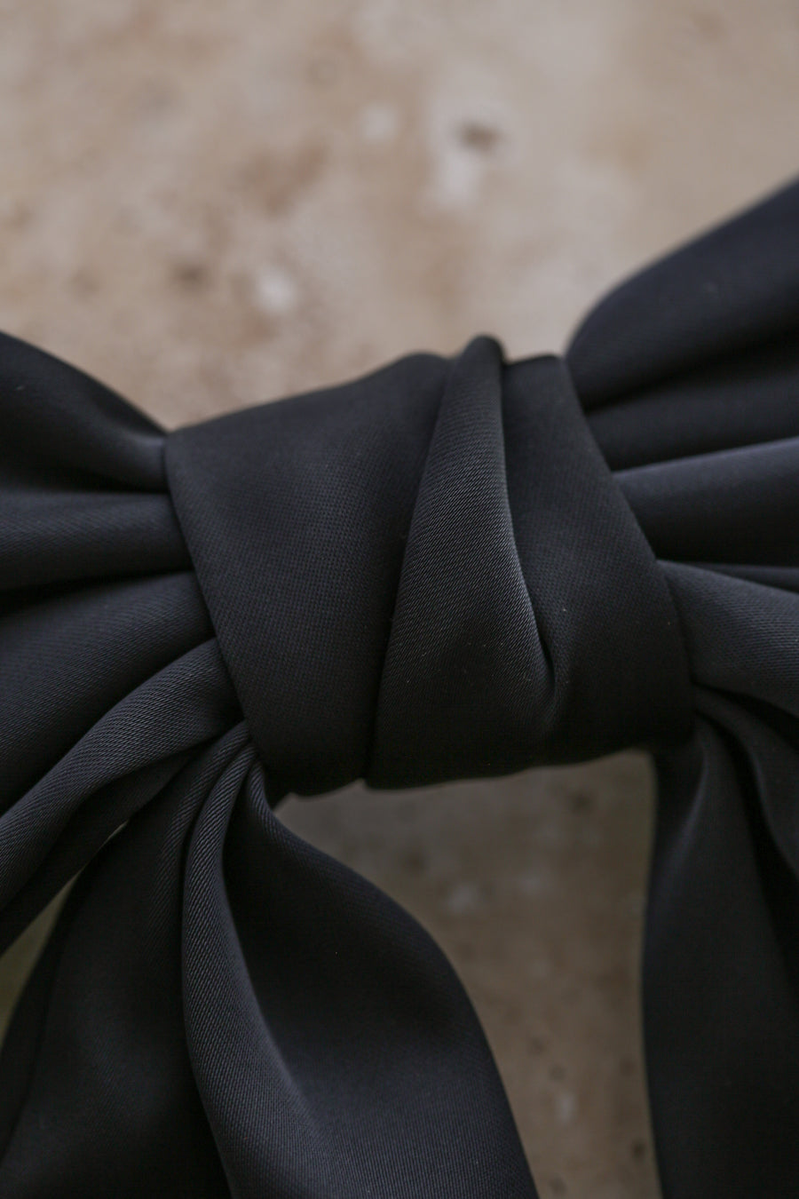 Loulou Bow Barrette - Navy