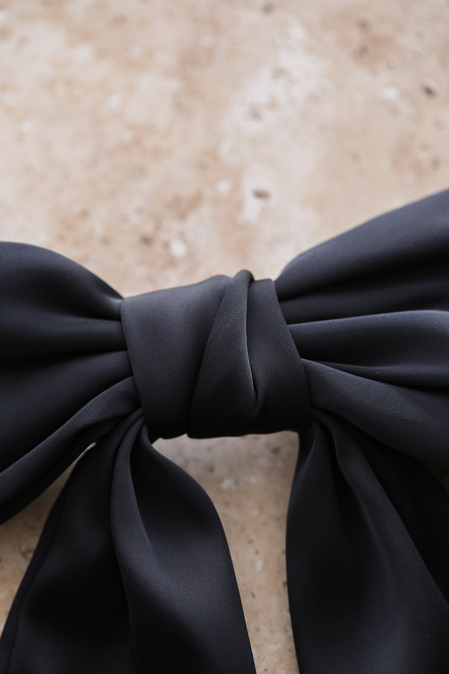 Loulou Bow Barrette - Navy