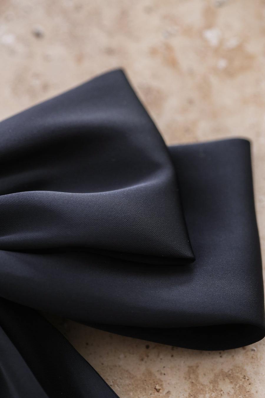 Loulou Bow Barrette - Navy