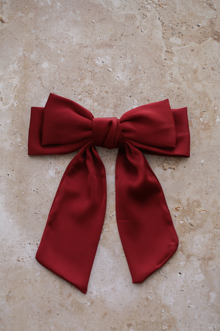 Loulou Bow Barrette - Berry