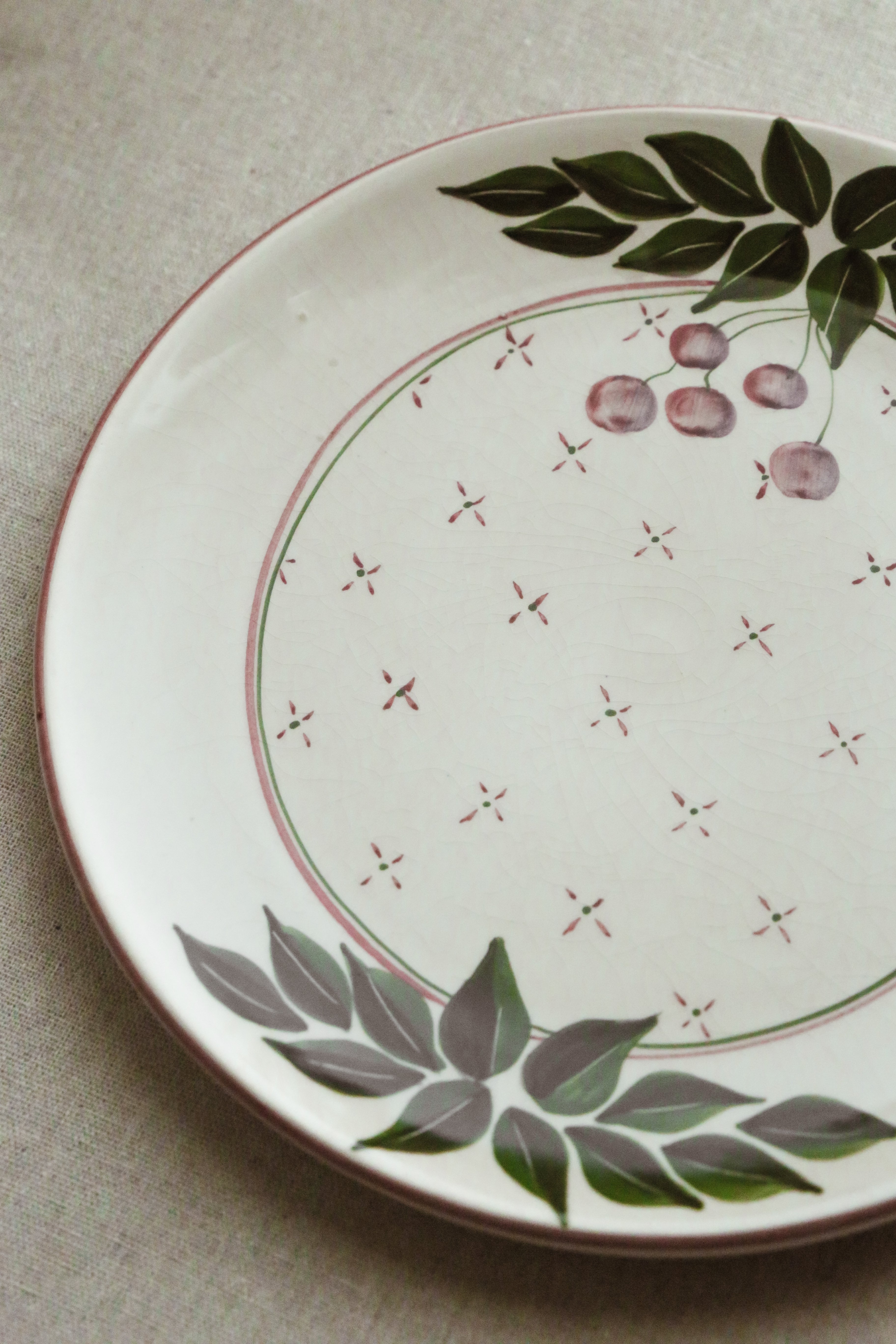 Cherry Blossom Vintage Plate